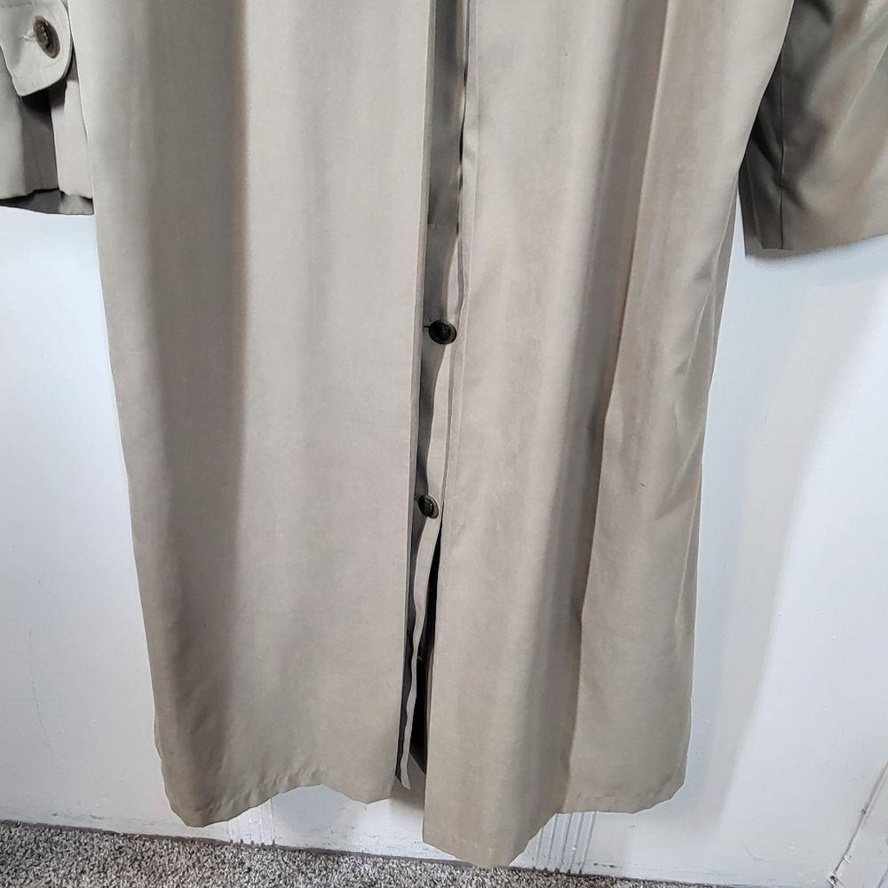 Long Women's Trench Coat in Light Taupe - Picture 5 of 14
